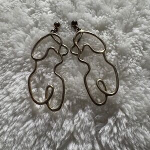 Abstract Body‎ Earrings Silhouette Woman Figure Nude Dangle Drop Earrings